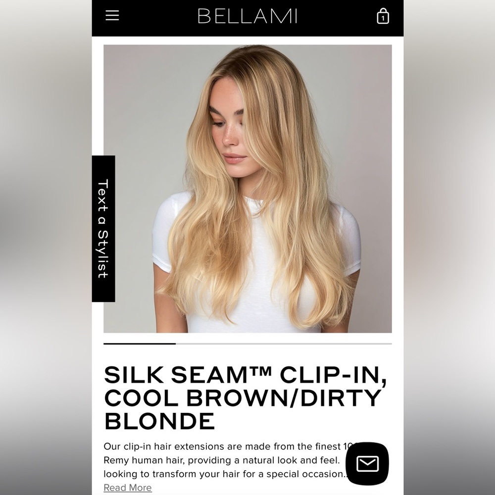 BELLAMI Silk Seam 180g 20” Cool Brown/Dirty Blonde